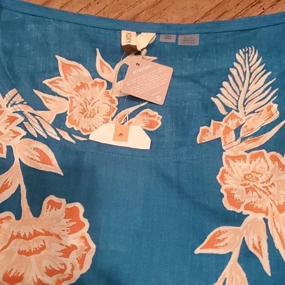 Roxy swimsuit cover up size medium floral NWT